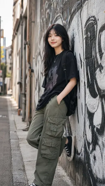 Urban Graffiti Fashion Editorial #realistic #street #cinematic