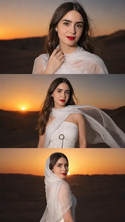 Desert Triptych Editorial: White Silk and Flash #fashion #editorial