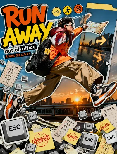 Y2K Streetwear Runaway Worker Collage #y2k #streetwear #collage