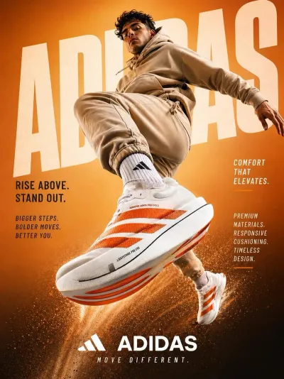 Dynamic Sportswear Campaign Jump Shot #sportswear #advertising