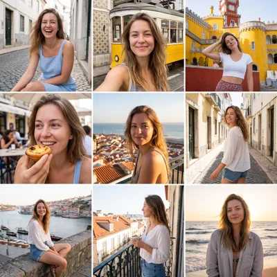 Portugal Summer Travel Lifestyle Grid #travel #aesthetic #european