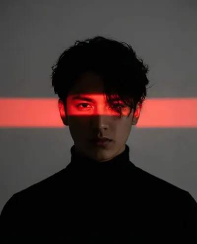 Cyberpunk Neon Gaze #cyberpunk #editorial