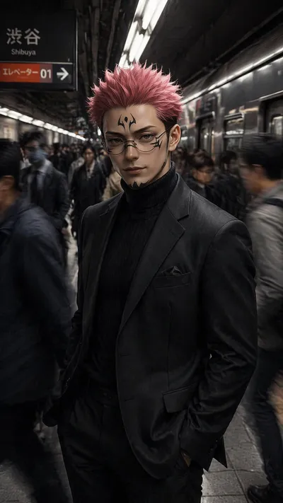 Man in Tailored Suit on Subway Platform with Motion Blur - Thriller Aesthetic #cinematic #subway